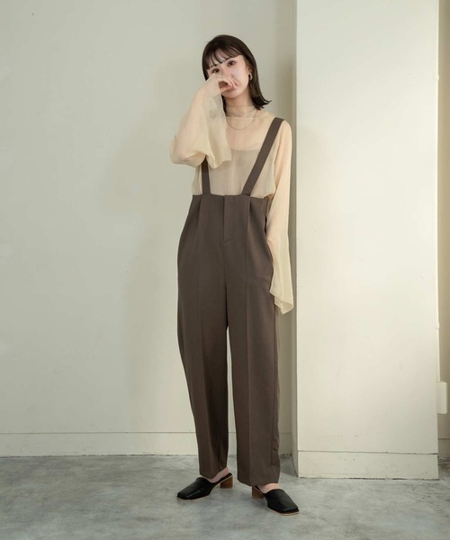 Amiur（エミレ）の「high waist salopette pants（その他パンツ・レディース・ブラック/ブラウン・FREE）」の20枚目の写真