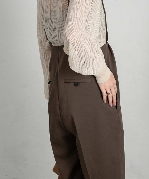 Amiur（エミレ）の「high waist salopette pants（その他パンツ・レディース・ブラック/ブラウン・FREE）」の15枚目の写真