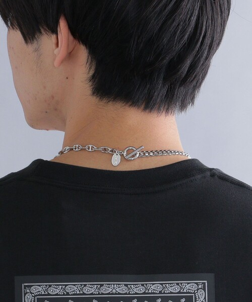SHIPS（シップス）の「【WEB限定】SHIPS: 2チェーン ネックレス（ネックレス・メンズ・ライトホワイト/ホワイト・ONE SIZE）」の4枚目の写真