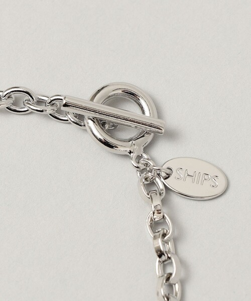 SHIPS（シップス）の「【WEB限定】SHIPS: 2チェーン ネックレス（ネックレス・メンズ・ライトホワイト/ホワイト・ONE SIZE）」の9枚目の写真