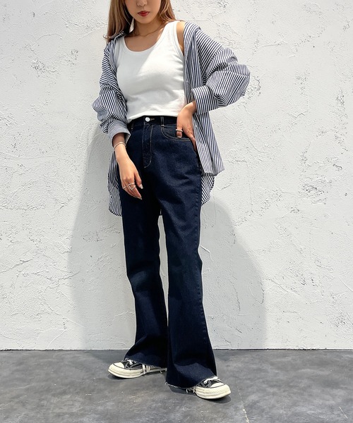 【2枚組】 wafu よしタンク　藍媚茶　ネイビー　タンクトップ　リネン 2枚組】 wafu よしタンク 藍媚茶 ネイビー タンクトップ リネン 2枚組】