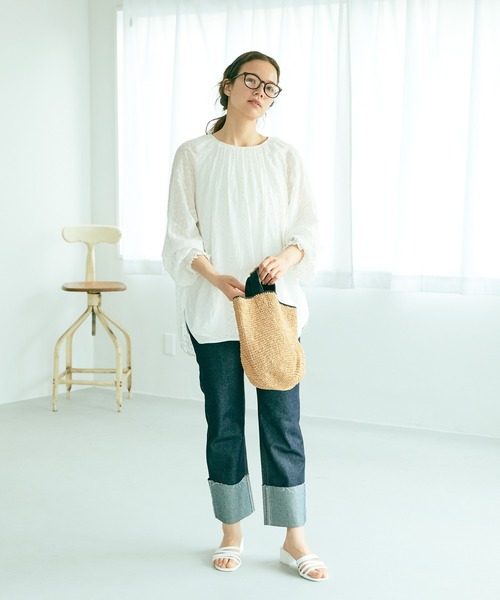 PUAL CE CIN
ヴィンテージライクデニムバンドカラーシャツ PUAL CE CIN（ピュアルセシン）の「ポピー刺繍ワンピース