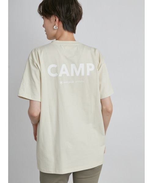 Snow Peak（スノーピーク）の「【snowpeak×emmi】S/S T-SHIRT（Tシャツ/カットソー・レディース・ホワイト/チャコールグレー/ベージュ・MEDIUM/LARGE）」の14枚目の写真