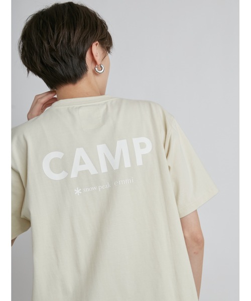 Snow Peak（スノーピーク）の「【snowpeak×emmi】S/S T-SHIRT（Tシャツ/カットソー・レディース・ホワイト/チャコールグレー/ベージュ・MEDIUM/LARGE）」の13枚目の写真