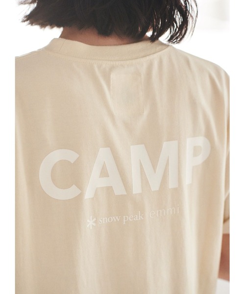 Snow Peak（スノーピーク）の「【snowpeak×emmi】S/S T-SHIRT（Tシャツ/カットソー・レディース・ホワイト/チャコールグレー/ベージュ・MEDIUM/LARGE）」の16枚目の写真