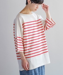 improves | ヘヴィーウエイト パネル切り替え ボーダー バスクシャツ(Tシャツ/カットソー)