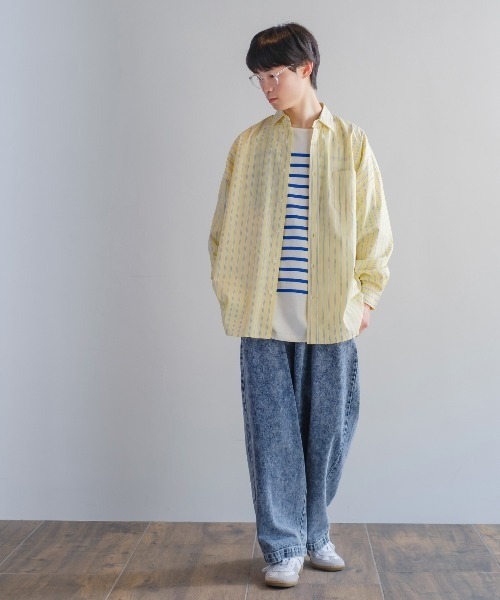 improves（インプローブス）の「ヘヴィーウエイト パネル切り替え ボーダー バスクシャツ（Tシャツ/カットソー・メンズ・ブラック/レッド/ブルー/グリーン・MEDIUM/LARGE）」の12枚目の写真