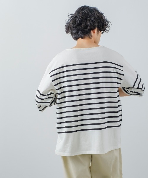 improves（インプローブス）の「ヘヴィーウエイト パネル切り替え ボーダー バスクシャツ（Tシャツ/カットソー・メンズ・ブラック/レッド/ブルー/グリーン・MEDIUM/LARGE）」の13枚目の写真