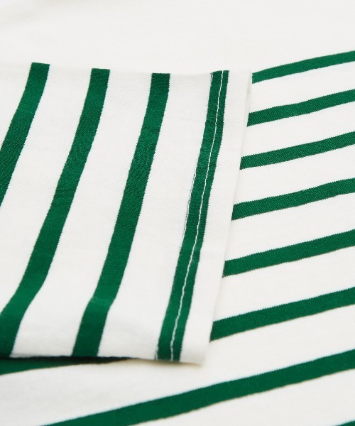 improves（インプローブス）の「ヘヴィーウエイト パネル切り替え ボーダー バスクシャツ（Tシャツ/カットソー・メンズ・ブラック/レッド/ブルー/グリーン・MEDIUM/LARGE）」の20枚目の写真