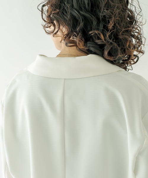 mystic(ミスティック)の「ショートジャケット(テーラードジャケット・レディース・ブラック/オフホワイト/アイボリー・FREE)」の22枚目の写真