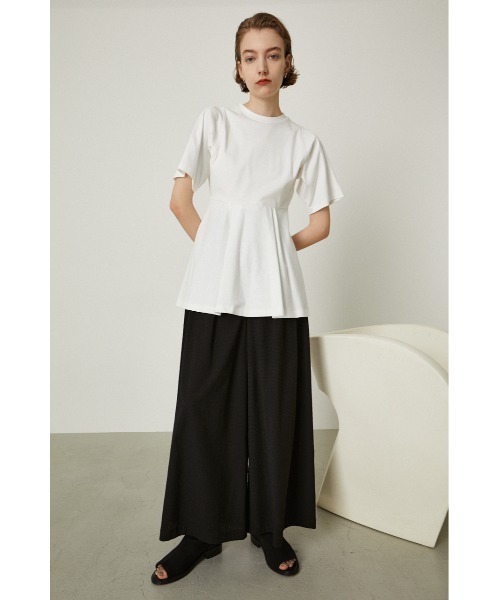 シャツ/ブラウス(半袖/袖なし) RIM.ARK - RIM.ARK Comfy tops/Comfy volume tuck PT RIM.ARK（リムアーク）の「Neck design box tops（シャツ