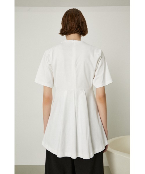シャツ/ブラウス(半袖/袖なし) RIM.ARK - RIM.ARK Comfy tops/Comfy volume tuck PT RIM.ARK（リムアーク）の「Neck design box tops（シャツ