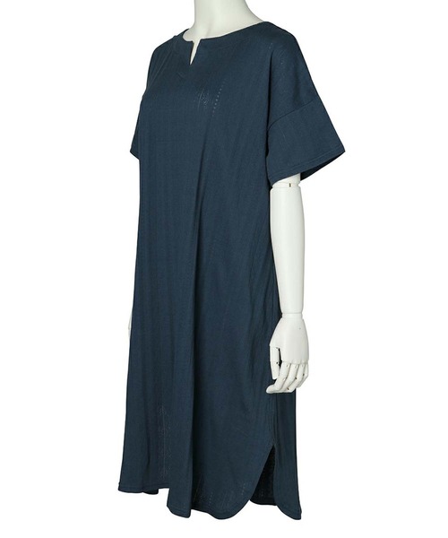 KID BLUE（キッドブルー）の「キッドブルー -レーシー天竺JQ -半袖ワンピース -KRSR385 -kidblue（ワンピース・レディース・ブラック/ブルー・M）」の12枚目の写真
