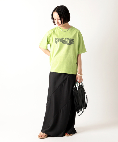 JOINT WORKS(ジョイントワークス)の「モクロゴTシャツ(Tシャツ/カットソー・レディース・グリーン/ベージュ/オレンジ・FREE)」の4枚目の写真