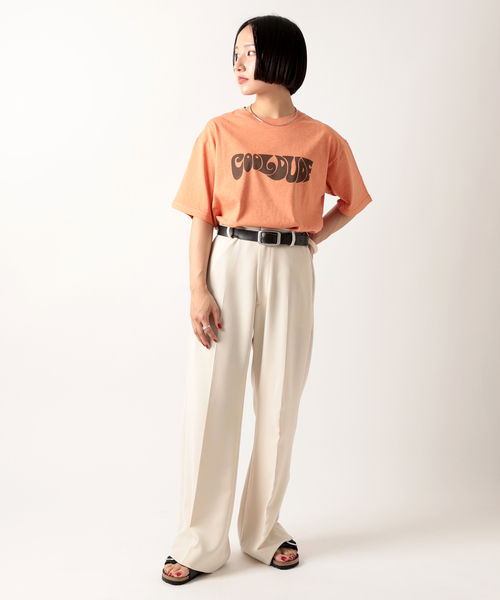 JOINT WORKS(ジョイントワークス)の「モクロゴTシャツ(Tシャツ/カットソー・レディース・グリーン/ベージュ/オレンジ・FREE)」の7枚目の写真