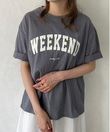 プチプラカレッジロゴTシャツ