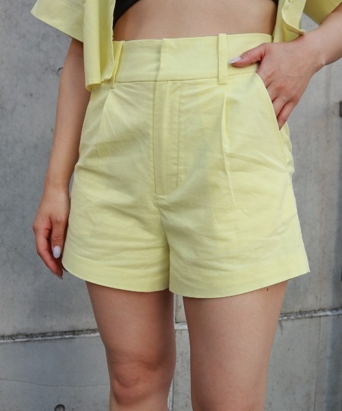 FIG&VIPER（フィグアンドバイパー）の「コットンルーズフィットショートPT（その他パンツ・レディース・ライトイエロー/ホワイト・SMALL/MEDIUM）」の18枚目の写真