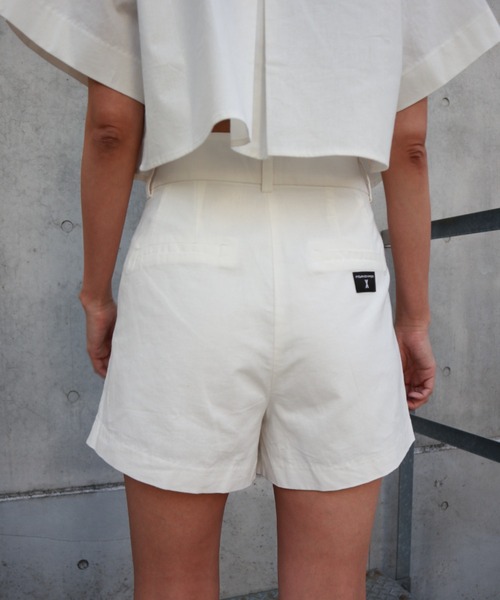 FIG&VIPER（フィグアンドバイパー）の「コットンルーズフィットショートPT（その他パンツ・レディース・ライトイエロー/ホワイト・SMALL/MEDIUM）」の4枚目の写真
