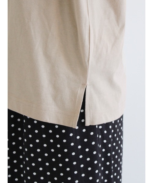 Samansa Mos2（サマンサ モスモス）の「ロゴTシャツ（Tシャツ/カットソー・レディース・ベージュ/オフホワイト/イエロー/ミント/チャコール・ﾌﾘ-）」の16枚目の写真