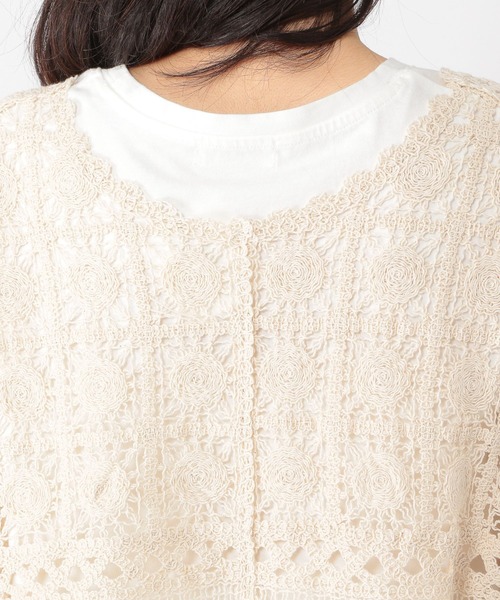 studio CLIP(スタディオクリップ)の「クロシェセットTシャツ(Tシャツ/カットソー・レディース・ブラック/ライトグリーン/ナチュラル・FREE)」の18枚目の写真