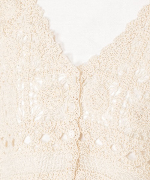 studio CLIP(スタディオクリップ)の「クロシェセットTシャツ(Tシャツ/カットソー・レディース・ブラック/ライトグリーン/ナチュラル・FREE)」の19枚目の写真