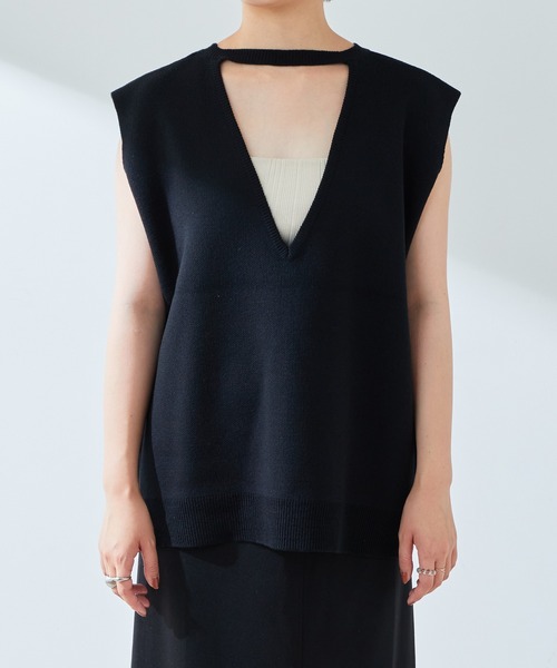 MASU　MELANGEV-NECKVEST ニットベスト　マルチカラー 46 MAISON SPECIAL（メゾンスペシャル）の「Multicolor Knit Vest