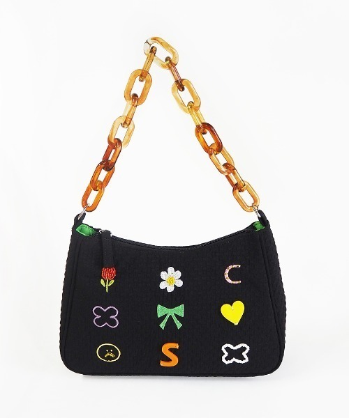 Casselini(キャセリーニ)の「【そわんわん×Casselini】Casselini(キャセリーニ)Many parts bag(ハンドバッグ・レディース・ブラック/ピンク・FREE)」の10枚目の写真