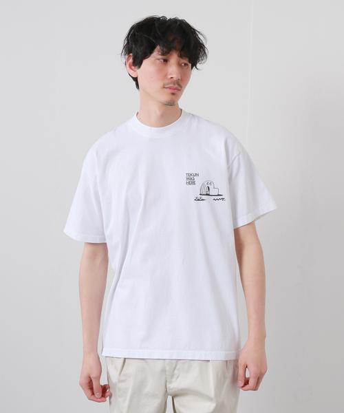 JOURNAL STANDARD（ジャーナルスタンダード）の「TEKUN WAS HERE OITE Tシャツ（Tシャツ/カットソー・メンズ・ホワイト・MEDIUM/LARGE/X-LARGE）」の6枚目の写真