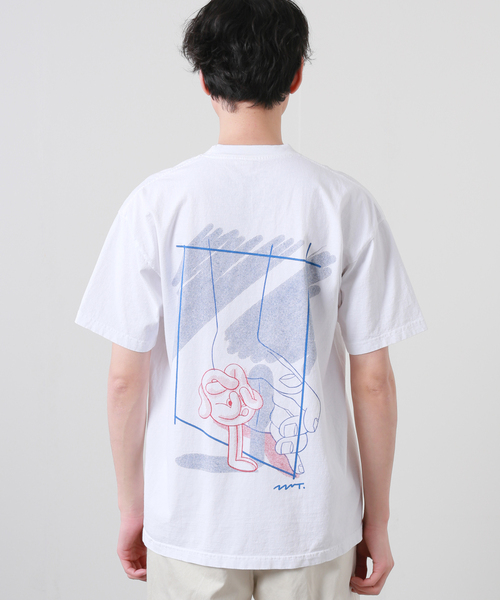 JOURNAL STANDARD（ジャーナルスタンダード）の「TEKUN WAS HERE OITE Tシャツ（Tシャツ/カットソー・メンズ・ホワイト・MEDIUM/LARGE/X-LARGE）」の10枚目の写真