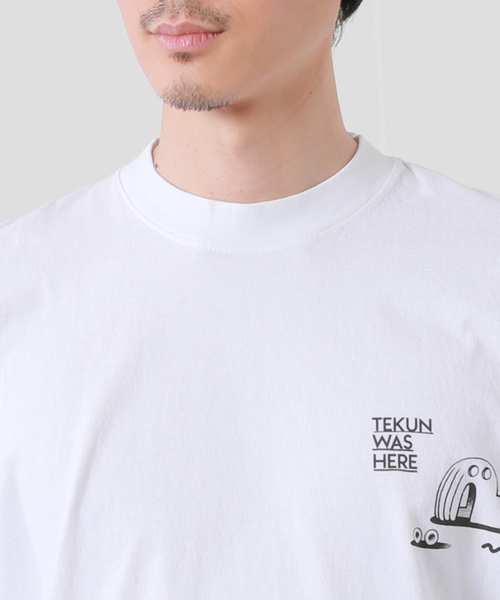 JOURNAL STANDARD（ジャーナルスタンダード）の「TEKUN WAS HERE OITE Tシャツ（Tシャツ/カットソー・メンズ・ホワイト・MEDIUM/LARGE/X-LARGE）」の12枚目の写真