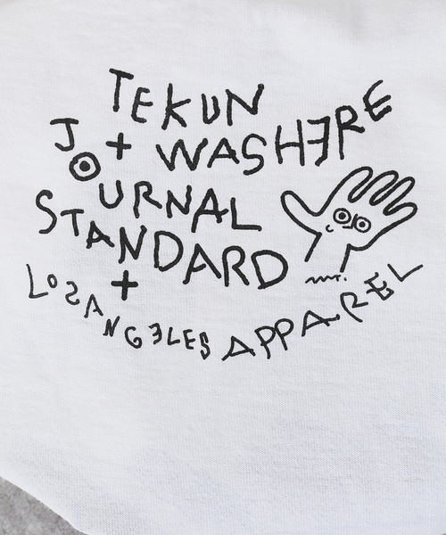 JOURNAL STANDARD（ジャーナルスタンダード）の「TEKUN WAS HERE OITE Tシャツ（Tシャツ/カットソー・メンズ・ホワイト・MEDIUM/LARGE/X-LARGE）」の11枚目の写真