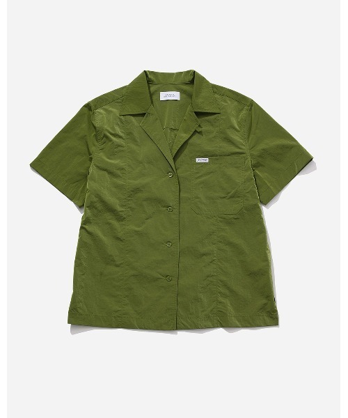 Saturdays NYC（サタデーズ ニューヨークシティ ）の「Dani Nylon Camp Collar Shirt（シャツ/ブラウス・レディース・ブラック/ネイビー/ミント・X-SMALL/S/M/L/XL）」の3枚目の写真