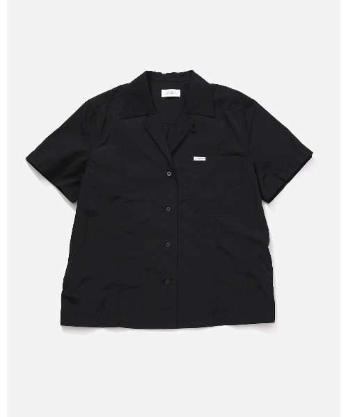 Saturdays NYC（サタデーズ ニューヨークシティ ）の「Dani Nylon Camp Collar Shirt（シャツ/ブラウス・レディース・ブラック/ネイビー/ミント・X-SMALL/S/M/L/XL）」の2枚目の写真