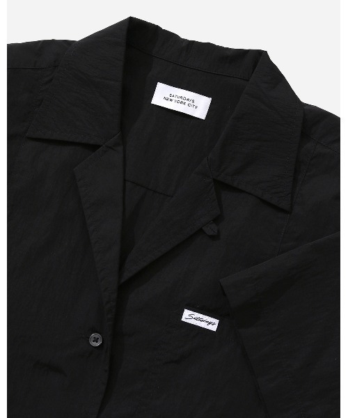 Saturdays NYC（サタデーズ ニューヨークシティ ）の「Dani Nylon Camp Collar Shirt（シャツ/ブラウス・レディース・ブラック/ネイビー/ミント・X-SMALL/S/M/L/XL）」の5枚目の写真