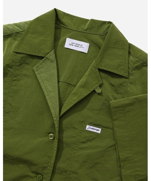 Saturdays NYC（サタデーズ ニューヨークシティ ）の「Dani Nylon Camp Collar Shirt（シャツ/ブラウス・レディース・ブラック/ネイビー/ミント・X-SMALL/S/M/L/XL）」の11枚目の写真