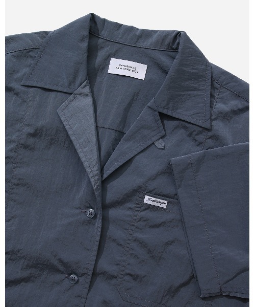 Saturdays NYC（サタデーズ ニューヨークシティ ）の「Dani Nylon Camp Collar Shirt（シャツ/ブラウス・レディース・ブラック/ネイビー/ミント・X-SMALL/S/M/L/XL）」の17枚目の写真