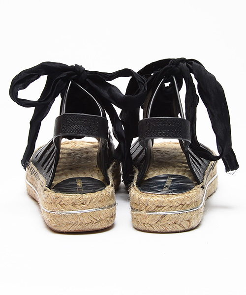 REBECCA MINKOFF（レベッカミンコフ）の「REBECCAMINKOFF / レースアップ エスパドリーユ（サンダル・レディース・ホワイト系その他/ブラック・9/7/5/8/6）」の9枚目の写真