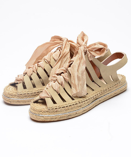 REBECCA MINKOFF（レベッカミンコフ）の「REBECCAMINKOFF / レースアップ エスパドリーユ（サンダル・レディース・ホワイト系その他/ブラック・9/7/5/8/6）」の11枚目の写真