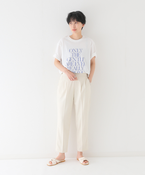 B.C STOCK（ベーセーストック）の「Only the gentle ロゴTEE（Tシャツ/カットソー・レディース・ブラック/ホワイト/ベージュ/ブラウン・FREE）」の17枚目の写真