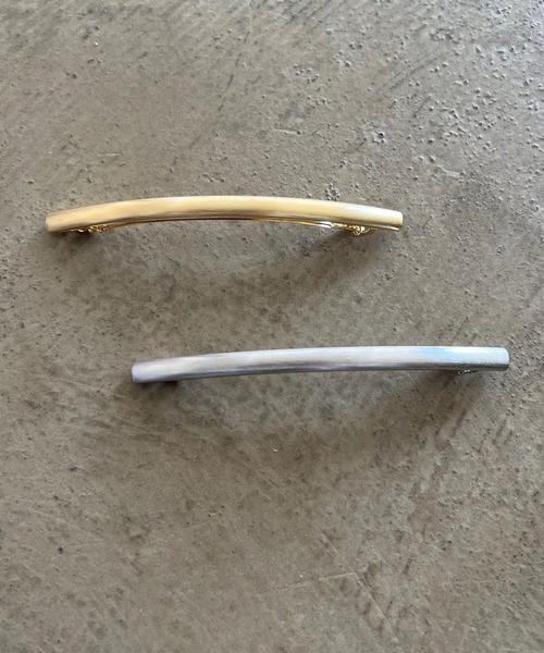 Shelly island（シェリーアイランド）の「シンプルメタルバレッタ（バレッタ/ヘアクリップ・レディース・シルバー/ゴールド・FREE）」の8枚目の写真