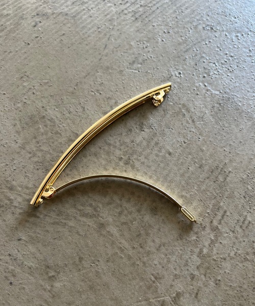 Shelly island（シェリーアイランド）の「シンプルメタルバレッタ（バレッタ/ヘアクリップ・レディース・シルバー/ゴールド・FREE）」の10枚目の写真