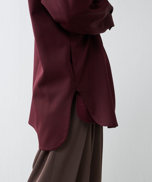 Lui's（ルイス）の「ロイヤルスリットBigシャツ（シャツ/ブラウス・メンズ・ブラック/ボルドー/チャコールグレー/ベージュ・FREE）」の17枚目の写真