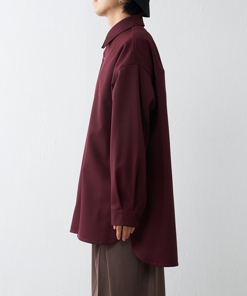 Lui's（ルイス）の「ロイヤルスリットBigシャツ（シャツ/ブラウス・メンズ・ブラック/ボルドー/チャコールグレー/ベージュ・FREE）」の13枚目の写真