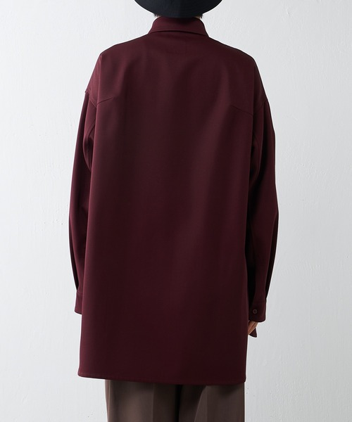 Lui's（ルイス）の「ロイヤルスリットBigシャツ（シャツ/ブラウス・メンズ・ブラック/ボルドー/チャコールグレー/ベージュ・FREE）」の6枚目の写真