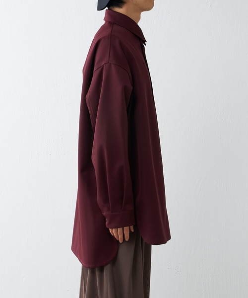 Lui's（ルイス）の「ロイヤルスリットBigシャツ（シャツ/ブラウス・メンズ・ブラック/ボルドー/チャコールグレー/ベージュ・FREE）」の10枚目の写真