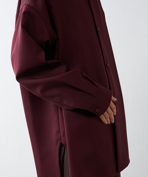 Lui's（ルイス）の「ロイヤルスリットBigシャツ（シャツ/ブラウス・メンズ・ブラック/ボルドー/チャコールグレー/ベージュ・FREE）」の15枚目の写真