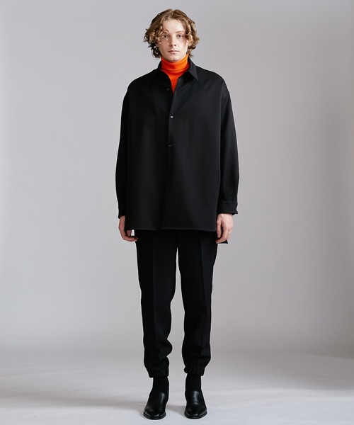 Lui's（ルイス）の「ロイヤルスリットBigシャツ（シャツ/ブラウス・メンズ・ブラック/ボルドー/チャコールグレー/ベージュ・FREE）」の18枚目の写真