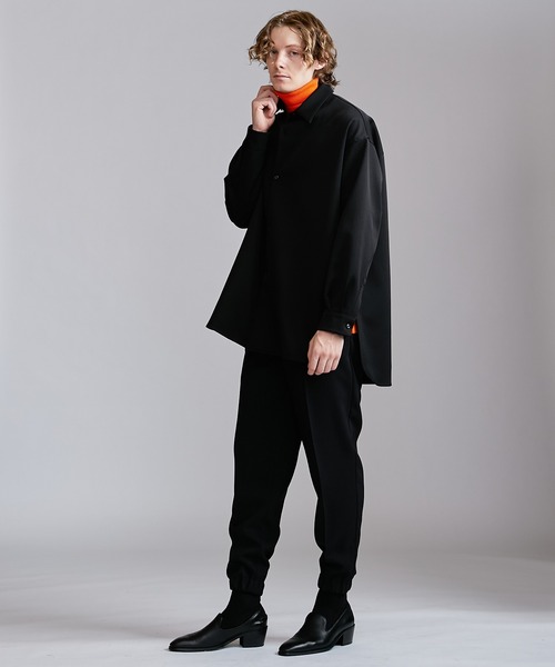 Lui's（ルイス）の「ロイヤルスリットBigシャツ（シャツ/ブラウス・メンズ・ブラック/ボルドー/チャコールグレー/ベージュ・FREE）」の19枚目の写真