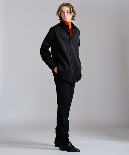 Lui's（ルイス）の「ロイヤルスリットBigシャツ（シャツ/ブラウス・メンズ・ブラック/ボルドー/チャコールグレー/ベージュ・FREE）」の20枚目の写真