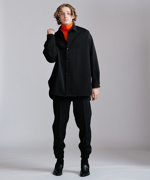 Lui's（ルイス）の「ロイヤルスリットBigシャツ（シャツ/ブラウス・メンズ・ブラック/ボルドー/チャコールグレー/ベージュ・FREE）」の21枚目の写真